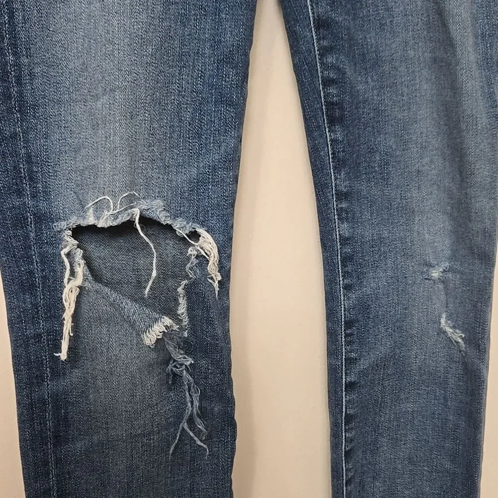 Citizen of Humanity Rocket Crop High Rise Skinny Jeans Blue Size 26 Aritzia - Picture 3 of 9